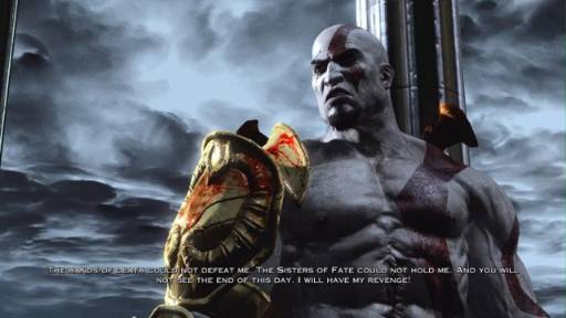 The hands of death could not defeat me - kratos