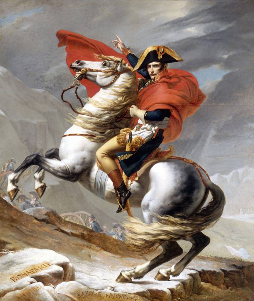 Napoleon gives a speech