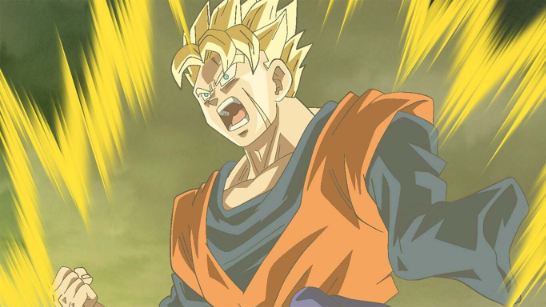 gohan gritando