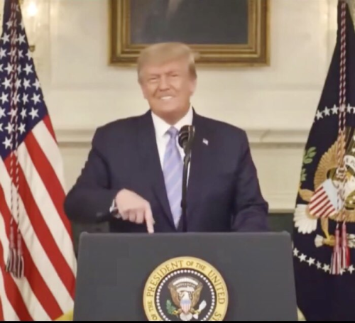 "This election is now over." — Trump