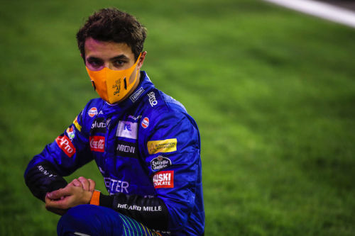 F1 Lando Norris wet