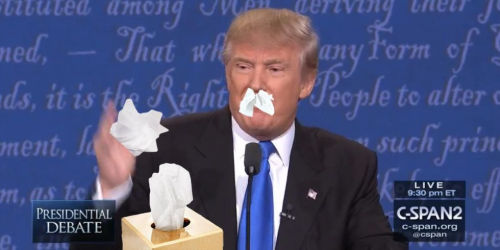 Donald Trump Sniffles