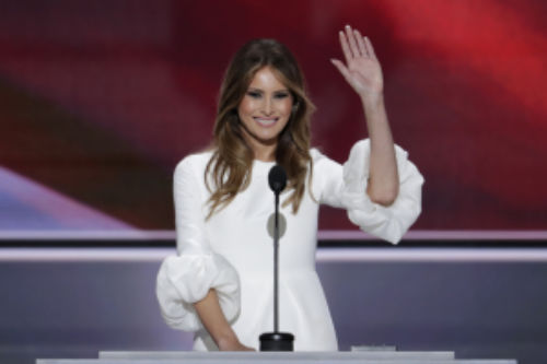Melania Trump Says "Hello"